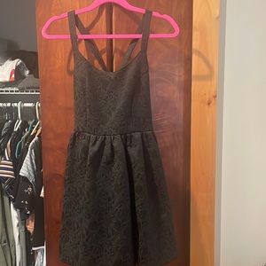 Open back formal mini dress